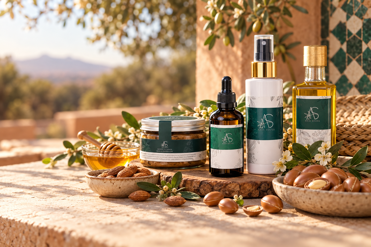 Huiles précieuses, soins botaniques et saveurs authentiques Ania Souss